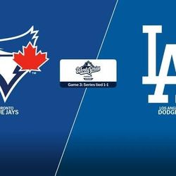 World Series: Toronto Blue Jays at Los Angeles Dodgers (Game 5, Home Game 3) X3