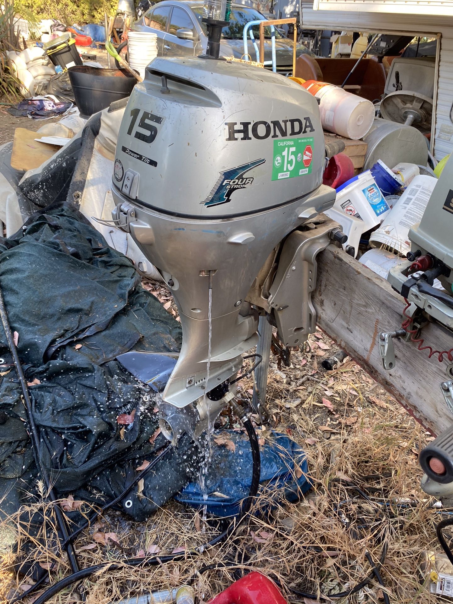 Honda 15 Electric Start And Power Trim Tilt