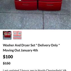 Washer and Dryer