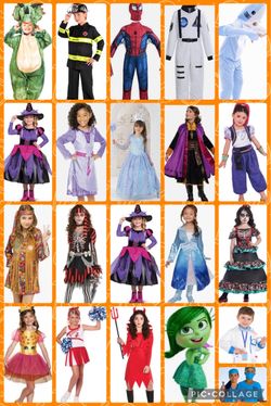 LAST MINUTE KIDS 🎃 HALLOWEEN 🎃 COSTUMES 👻 $10 & UP 🔥 New & Pre-loved 😉Available for immediate pick up 🌟Near Washington Ave & English St. S.A.
