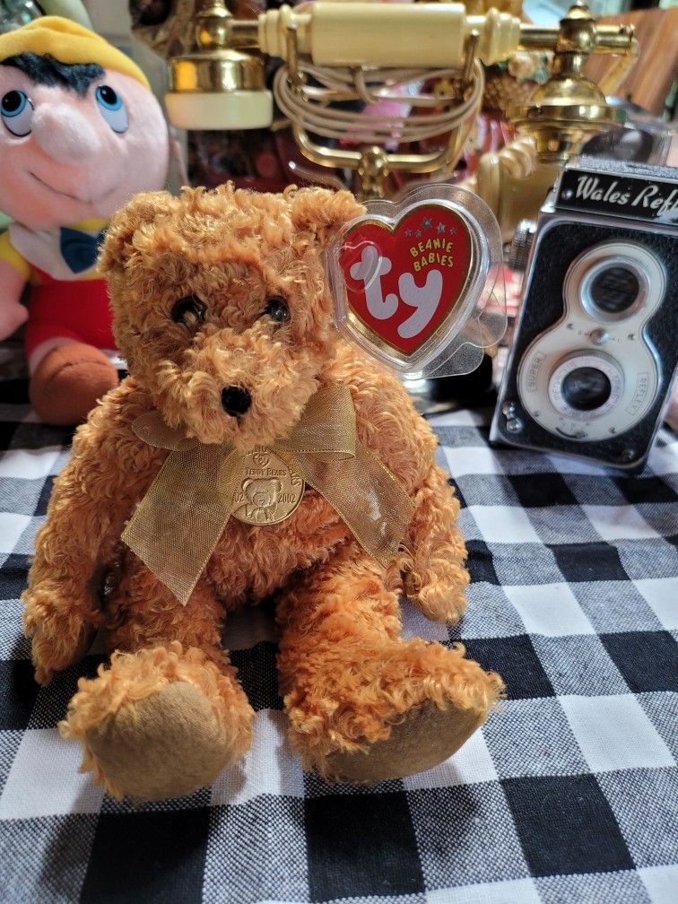 Ty Brown Teddy Bear Beanie Baby 2002