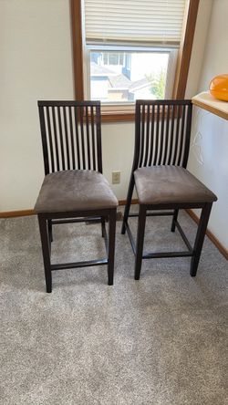 Two bar stools/chairs