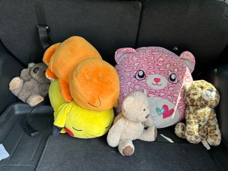 2 Pokémon plushies 1 squish mellow and the bear is a hand puppet for kids.