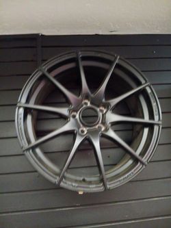 18x8 black Rims 5 Lug 5x114 5x4.5 on New Tires 225 40 18