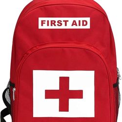 Red First Aid Backpack