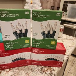 100  Brand New White Christmas Lights