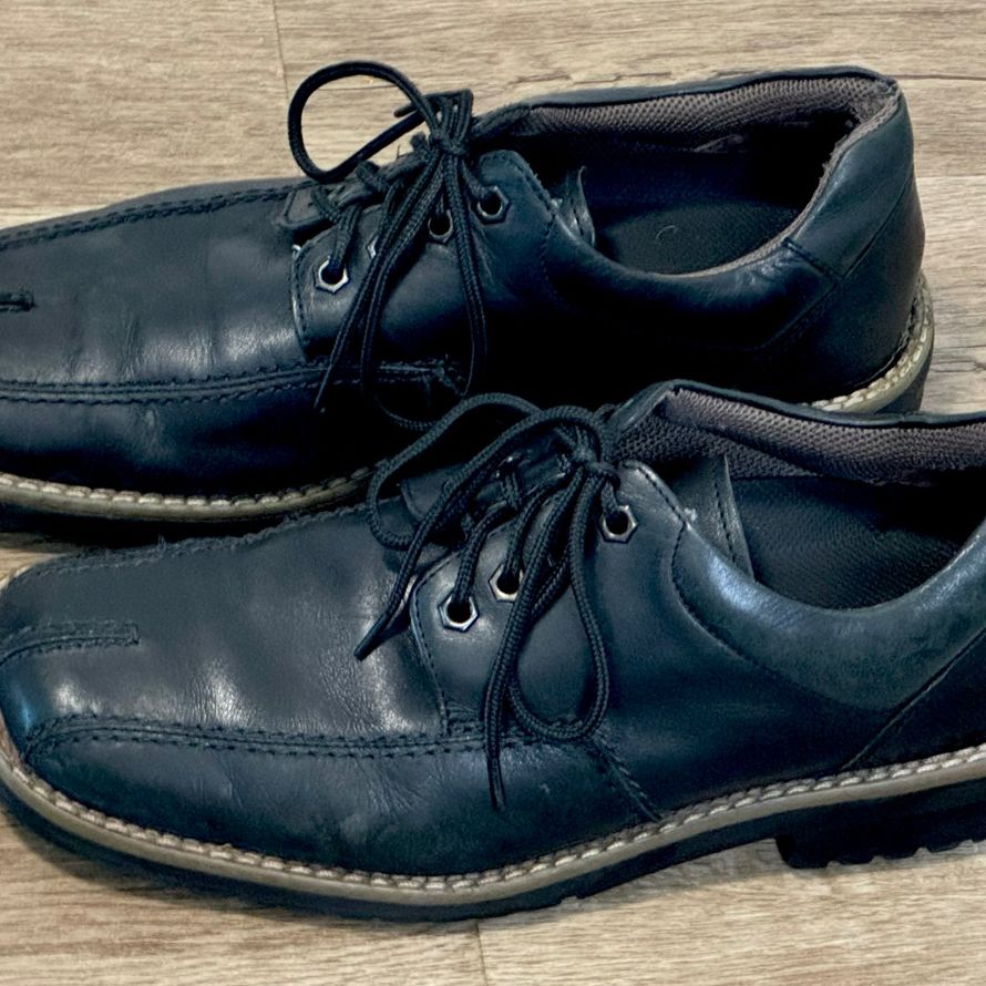 🚨Bargain: 👞 Nunn Bush NXXT Black Leather Shoes, Size 10 1/2, Wide Toe Area, Comfortable