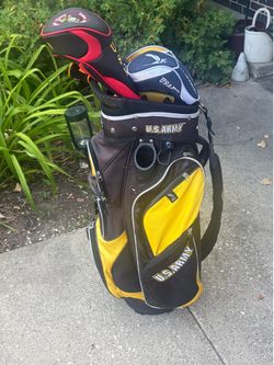 Army Golf Cart/Carry Bag with Headcovers