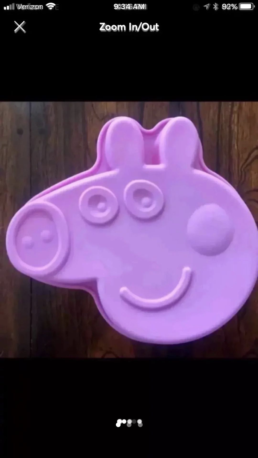 Peppa Pig Silicone Birthday cake pan jello mold