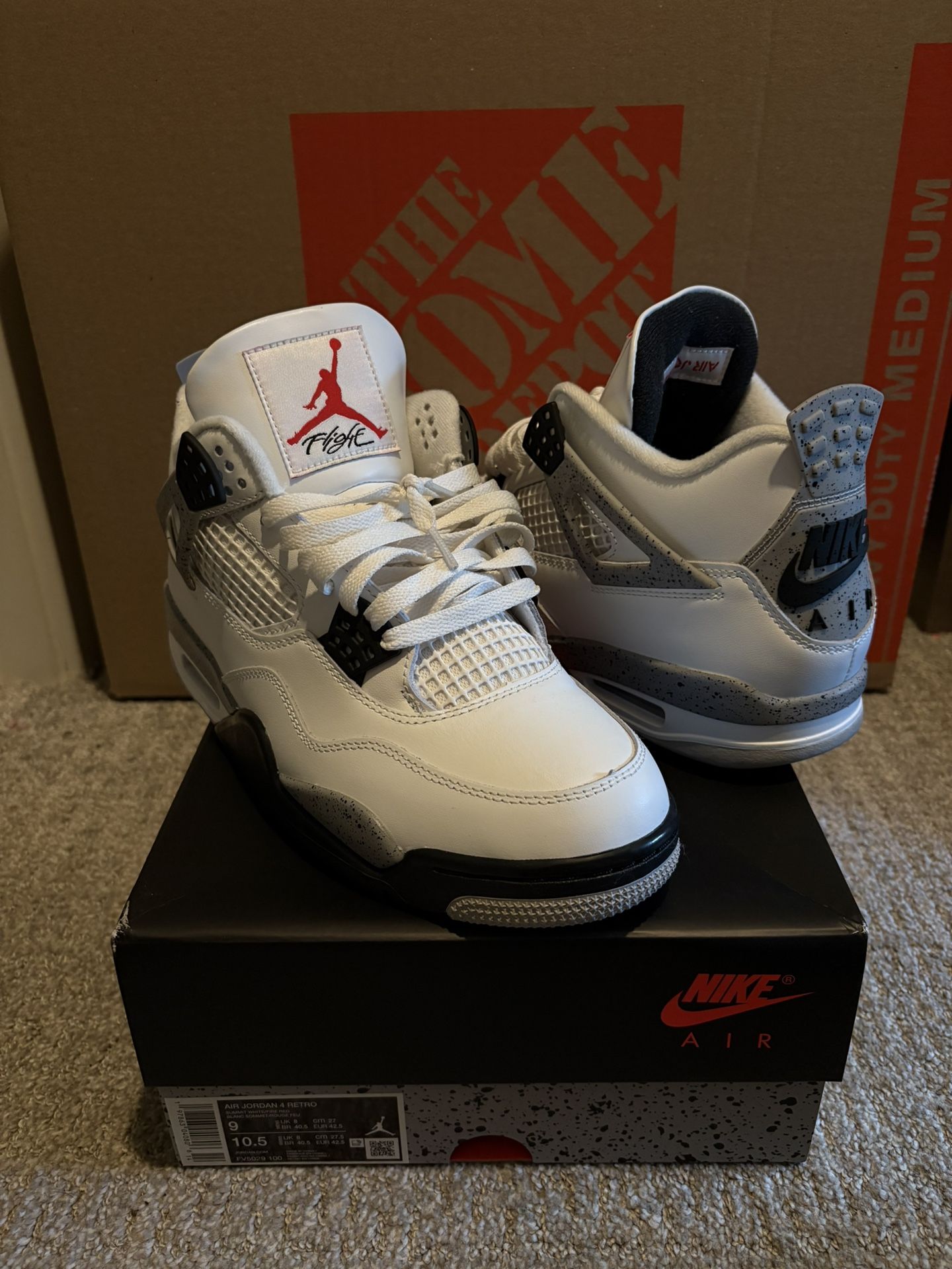 Jordan 4 White Cement