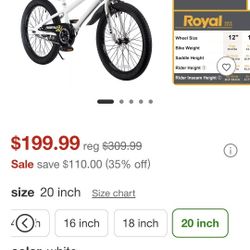 Kids Bike 20 ROYAL BABY