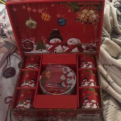 12 Piece Christmas Coffee Set. Brand New Never Used