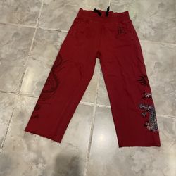 Vintage Ed Hardy Kids SZ 5/6 Joggers Sweatpants Dragon Asian