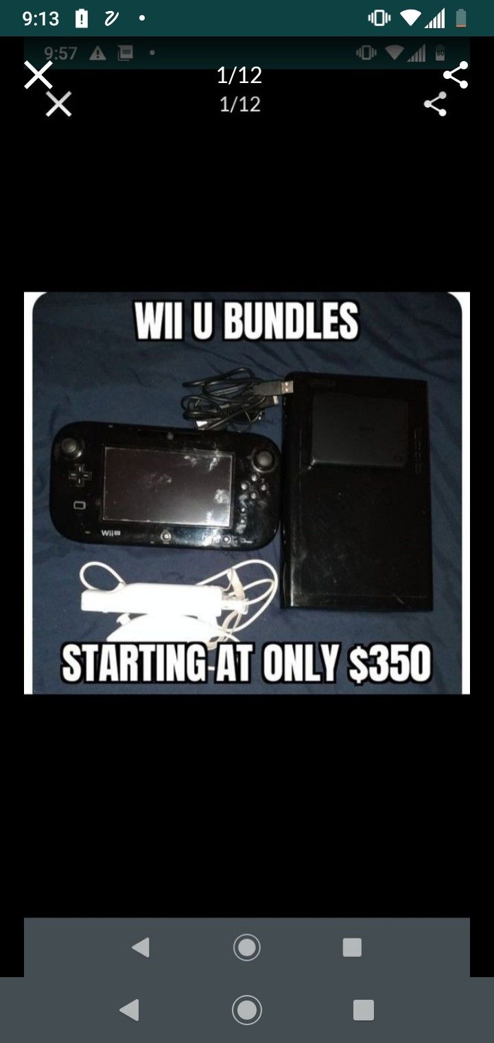 Nintendo Wii U With Up To 5000 Games