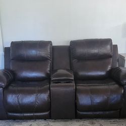 Leather Sofa, Ashley Furniture 