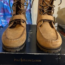 POLO Ralph Lauren “RANGER Boot” Tan Suede Size 12