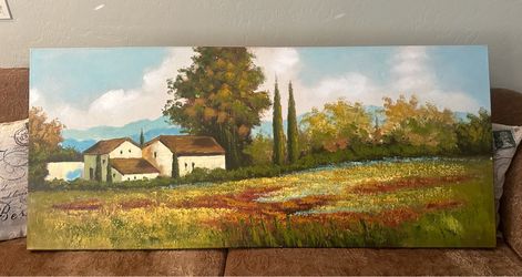 Tuscan Countryside  Painting on Canvas