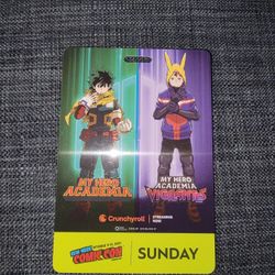 NYCC New York Comic Con Sunday Ticket