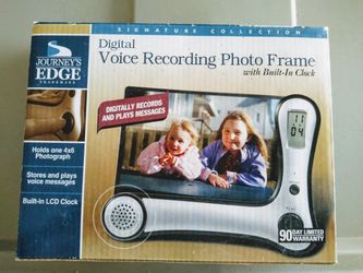 Digital Voice Recording Photo Frame with Built-in Clock New