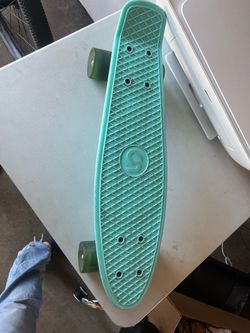 Teal Mini Cruiser Penny-Style Skateboard