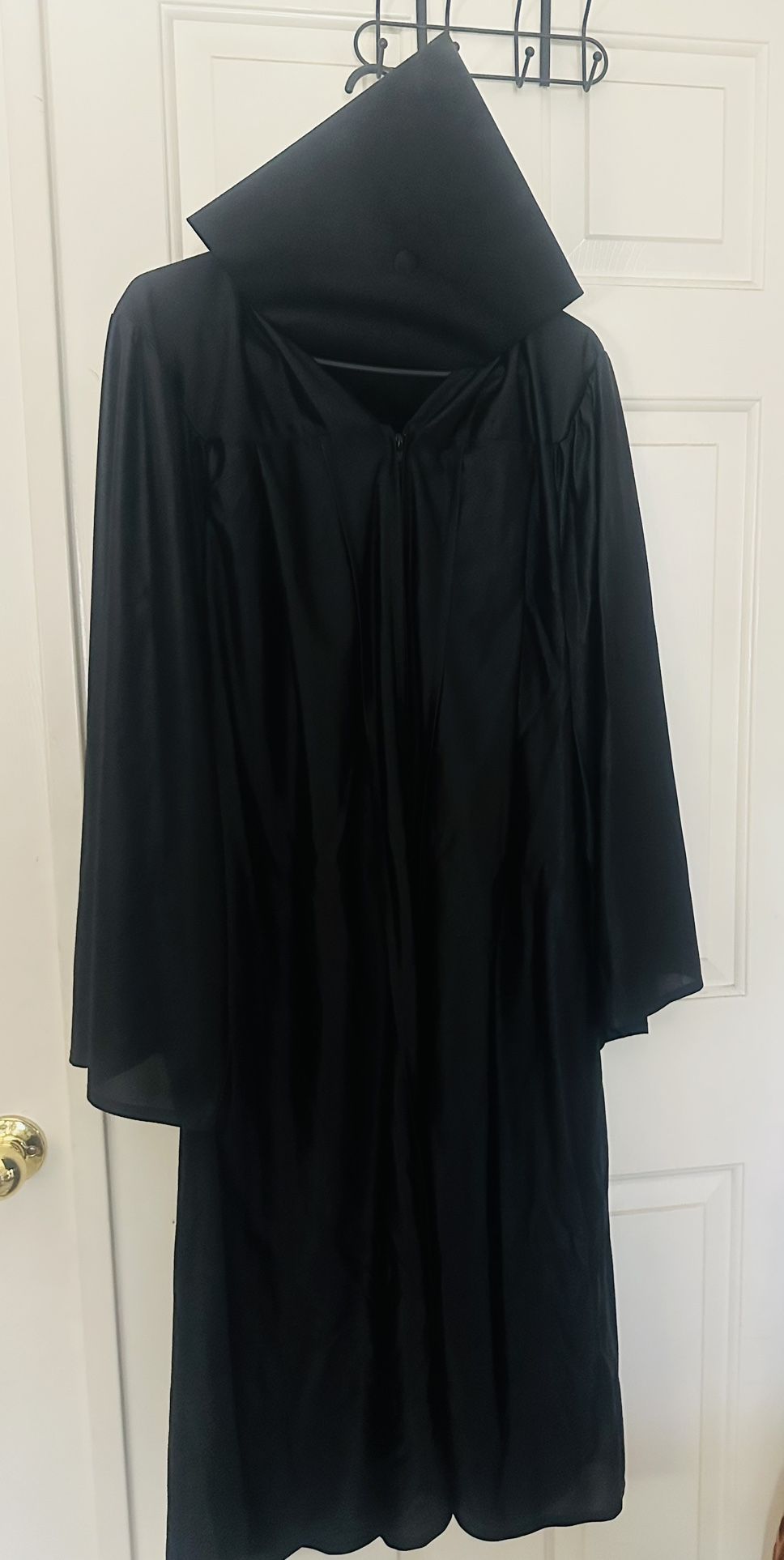 Black Graduation Gown & Cap