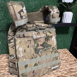 Capital Sports Battlevest 2.0 Weighted Vest – Adjustable | Camouflage | Includes Plates in vest