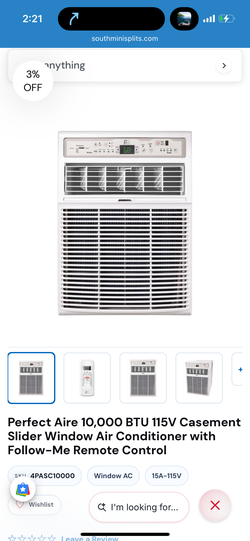 Frigidaire 10000 BTU Slider Window Air Conditioner
