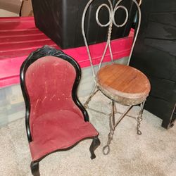 Small Chairs For Big Dolls... Vintage Antique Cute