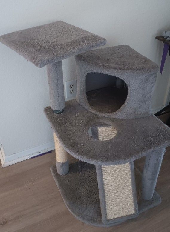 Grey Cat Tree