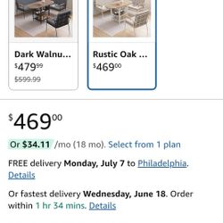 VFK 3 Piece Dining Room Set. Brand New. 