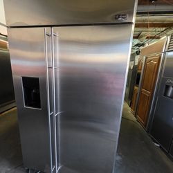 48" GE MONOGRAM BUILT IN STAINLESS STEEL REFRIGERATOR 