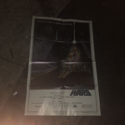 1977 Original Star Wars, Movie Poster, Collectible