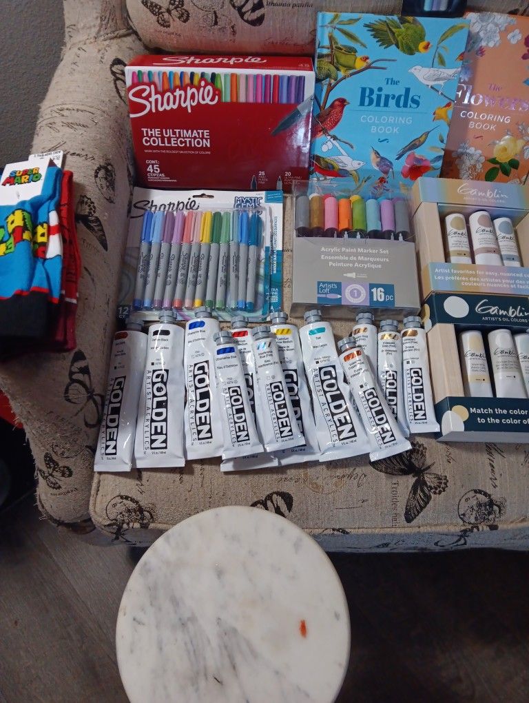 Sharpies Paints Coloring Books Gellyroll
