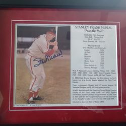Stan Musial Autographed 11x14 Framed Picture