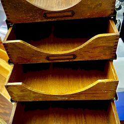 Vintage Weis Dovetail Expandable Paper Tray