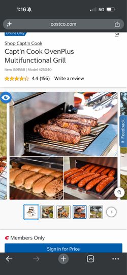 Compact Potable easy to carry Capt'n Cook OvenPlus Multifunctional Grill / pizza