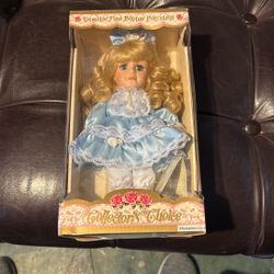 Genuine Fine Bisque Porcelain Doll
