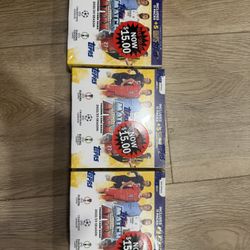 Selling brand new, factory sealed Topps Match Attax 2022/23 soccer boxes.