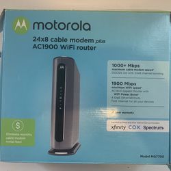 Motorola Cable Modem With WiFi Router 