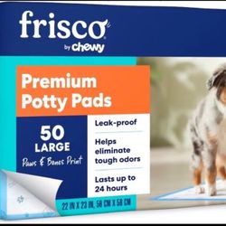 Frisco Large Premium Dog Training & Potty Pads, 22 x 23-in, Unscented, 50 count