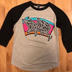 Spurs baseball style tees