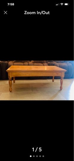 Wooden coffee table