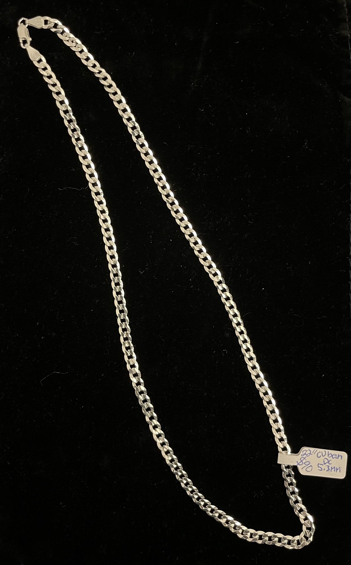 22” Diamond cut Miami cuban  5.3mm 