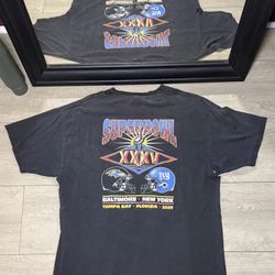 Y2K 2000s Super Bowl XXXV Ravens Vs Giants Shirt