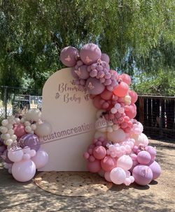 Butterfly Baby Shower Balloon Backdrop