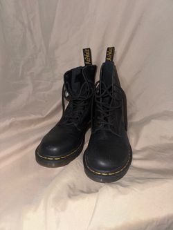 Dr. Martens 1460 Pascal Black Leather Combat Boots Women’s Size 8