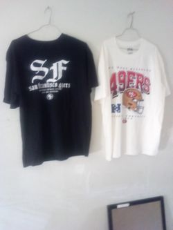 2 Brand New San Francisco Football T Shirt S. Tags Still On Them Xl