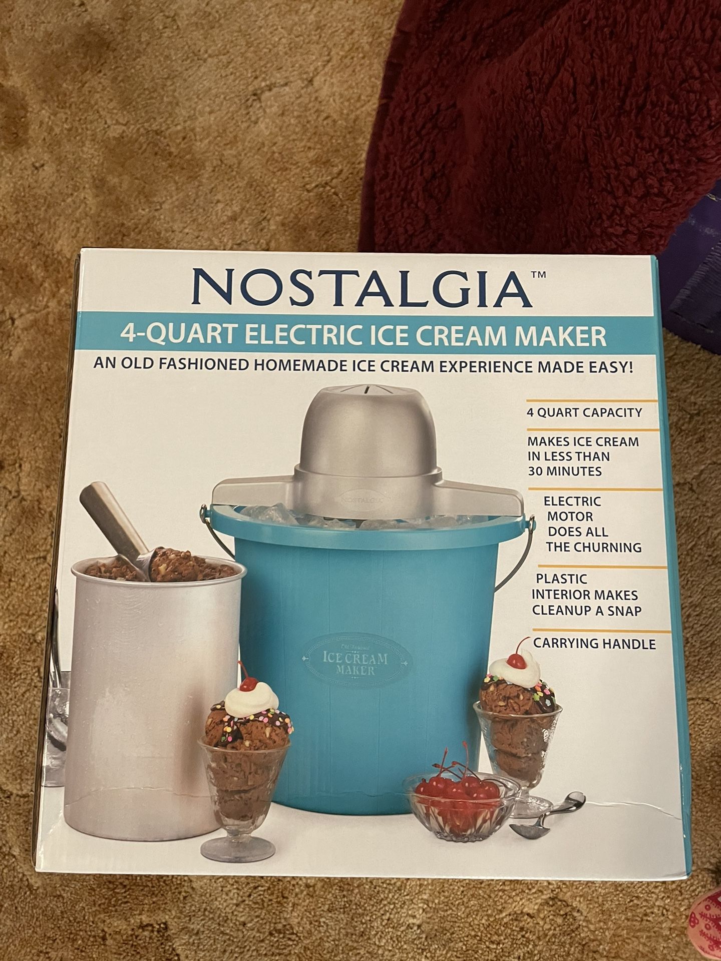 Brand-new Icecream And Sorbet Maker (unused) Greeat For Holidays !