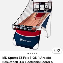 MD Sports EZ Fold 1 On 1 Arcade Basketball Scorer