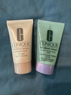 Clinique Peach & Mint Skincare Duo Overnight mask + facial soap